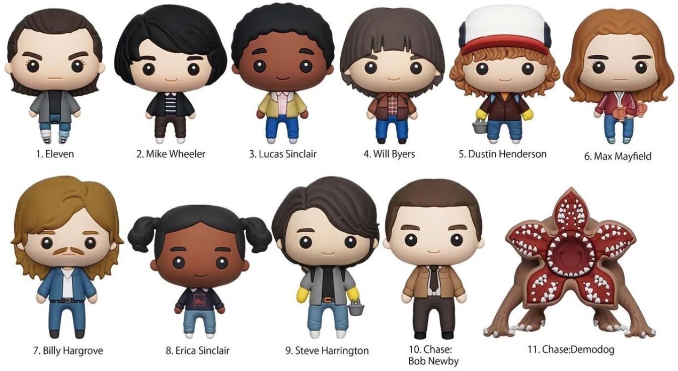 Monogram Stranger Things S2 Φιγούρα Μπρελόκ Φακελάκι-11 Σχέδια-1Τμχ (109199) (1)