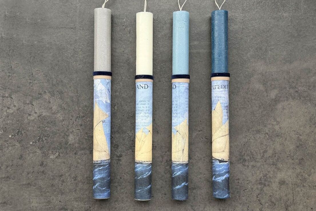 Λαμπάδα Ντεκουπάζ Καράβι-4 Σχέδια (961-194-0102) (0)