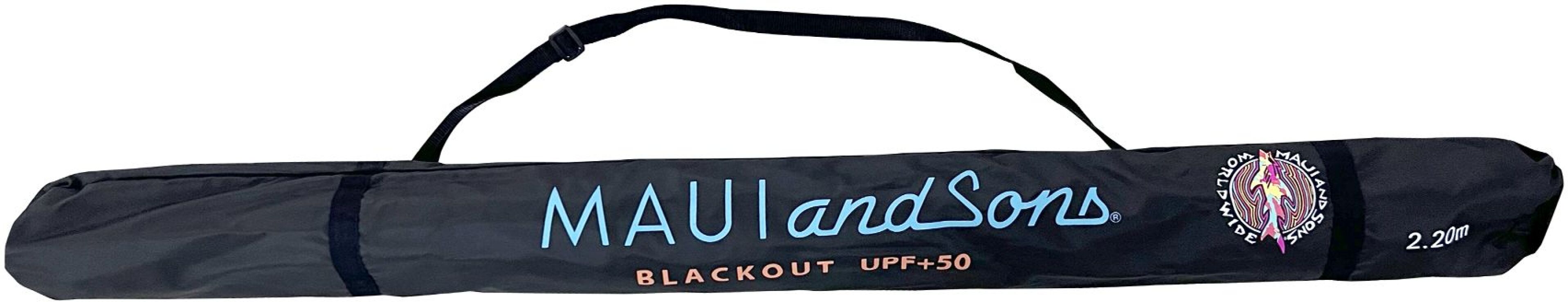Ομπρέλα Ηλίου Maui 220/10-Σκελετός Αλουμινίου Αντιανεμική 29/32mm Polyester-Ultra Light - BlackOut UPF +50 (1947) (2)