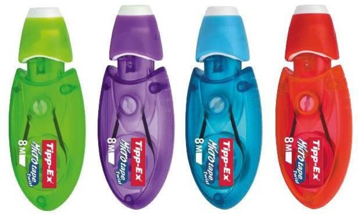 Bic B.Διορθωτική Ταινία Tipp-Ex Micro Tape Twist-4 Σχέδια-1Τμχ (8706151) (1)