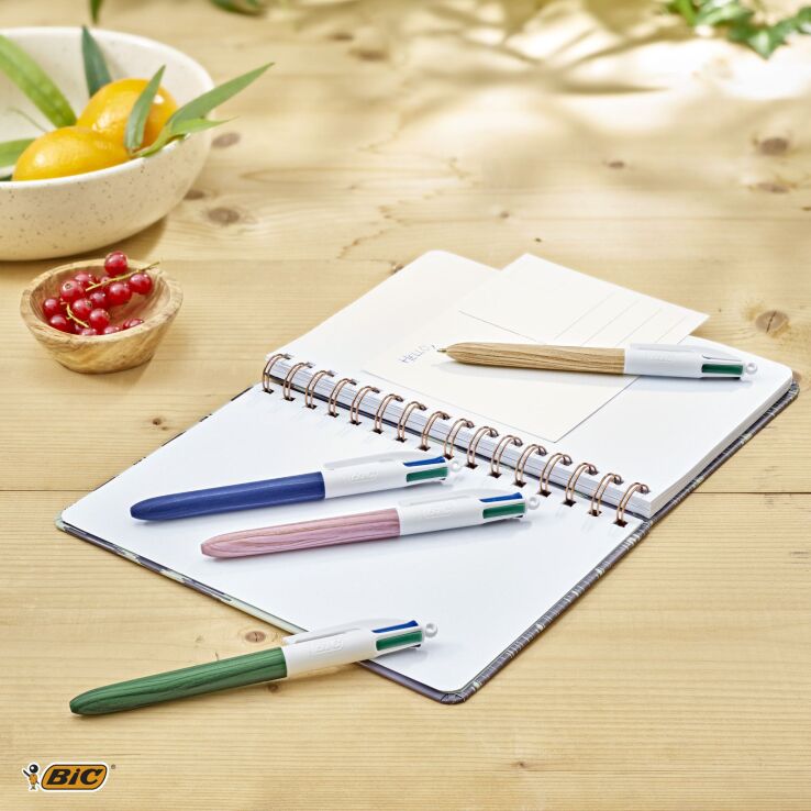 Bic Στυλό 4C Wood-4 Σχέδια-1Τμχ (507406) (1)