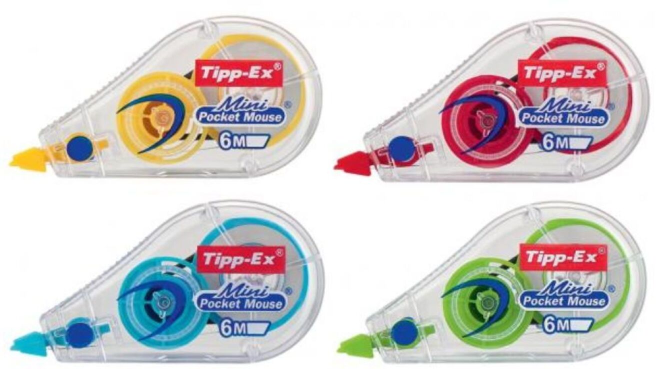 Bic B.Διορθωτική Ταινία Tipp-Ex Mini Pocket Mouse Fashion-4 Σχέδια-1Τμχ (926397) (1)