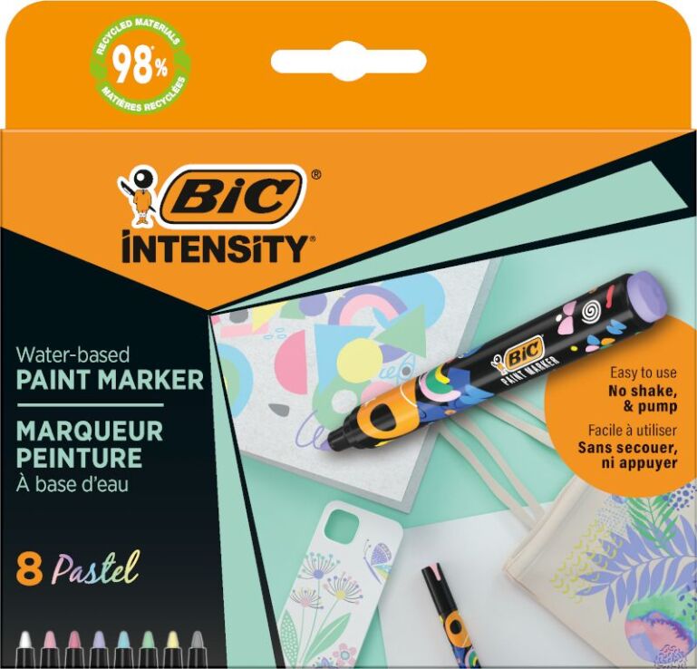 Bic Μαρκαδόροι Intesity Paint Pastel-8 Τμχ (527429) (0)