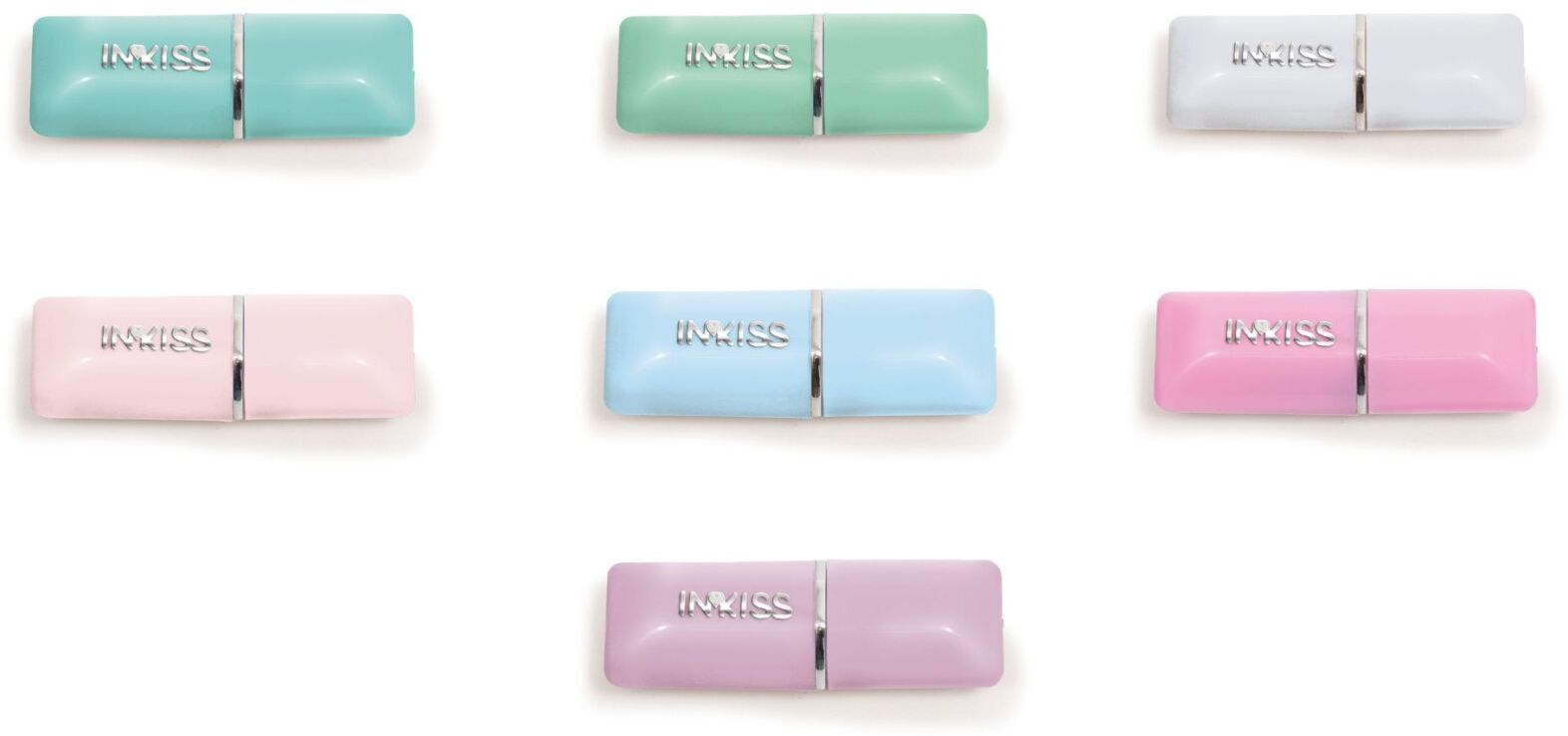 Inkiss Mini Υπογραμμιστικό Σε Σχήμα Lipstick-7 Σχέδια-1Τμχ (NKW04000) (0)