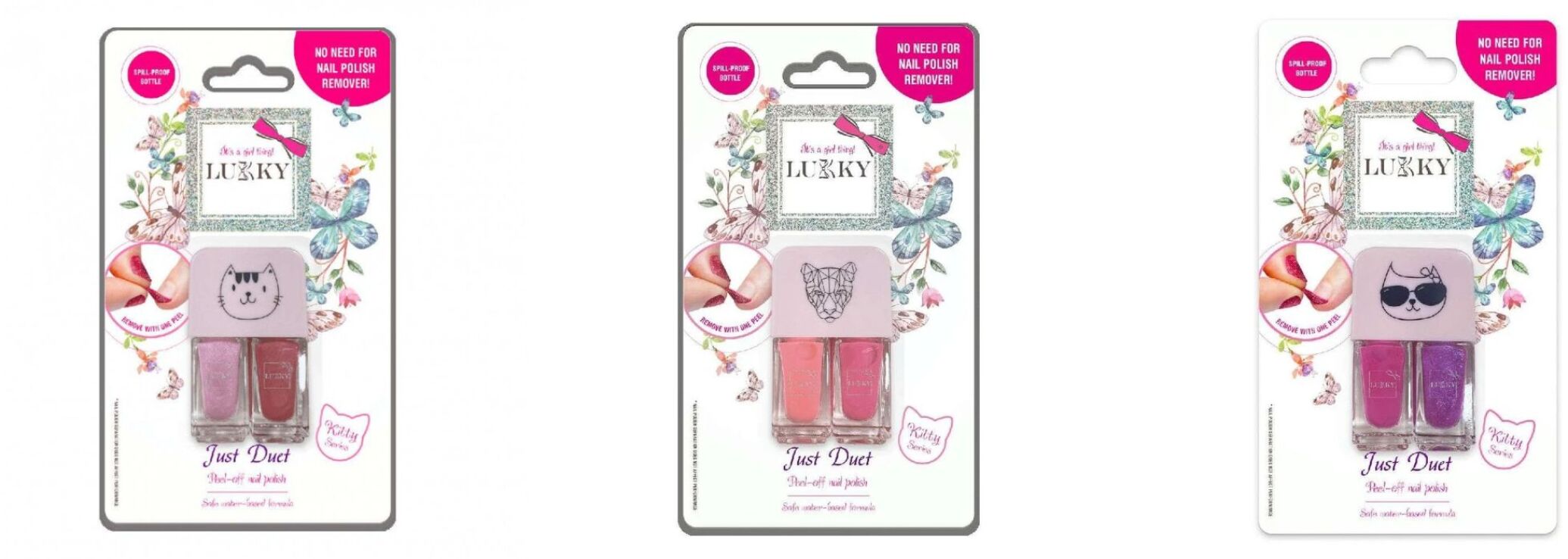 Lukky Βερνίκι Νυχιών Διπλό-3 Σχέδια (LUK11000) (2)