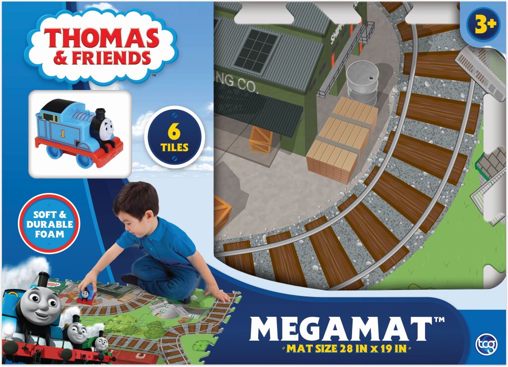 Thomas Megamat Χαλάκι Παζλ Με Όχημα Τόμας Το Τρενάκι (MEH00000) (1)