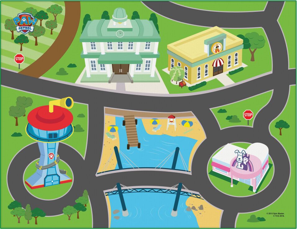 Paw Patrol Megamat Χαλάκι Deluxe Αφρώδες Με Όχημα Paw Patrol (MEP01000) (2)