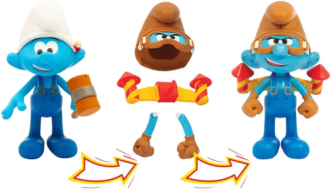 Στρουμφάκια Φιγούρες Μεταμόρφωσης-3 Σχέδια (PUF23000) (6)