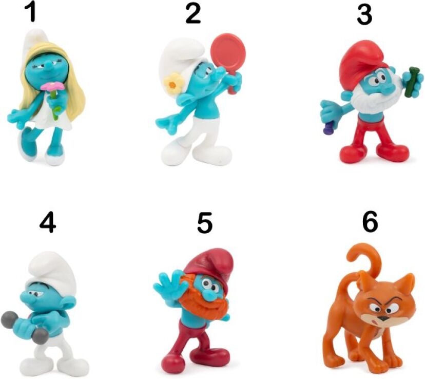 Στρουμφάκια Φιγούρες Ταινίας-6 Σχέδια-1Τμχ (PUF16000) (1)
