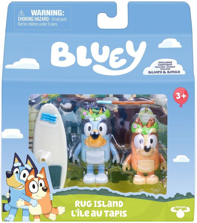 Bluey Φιγούρες Rug Island 2Τμχ (BLYB4000) (1)