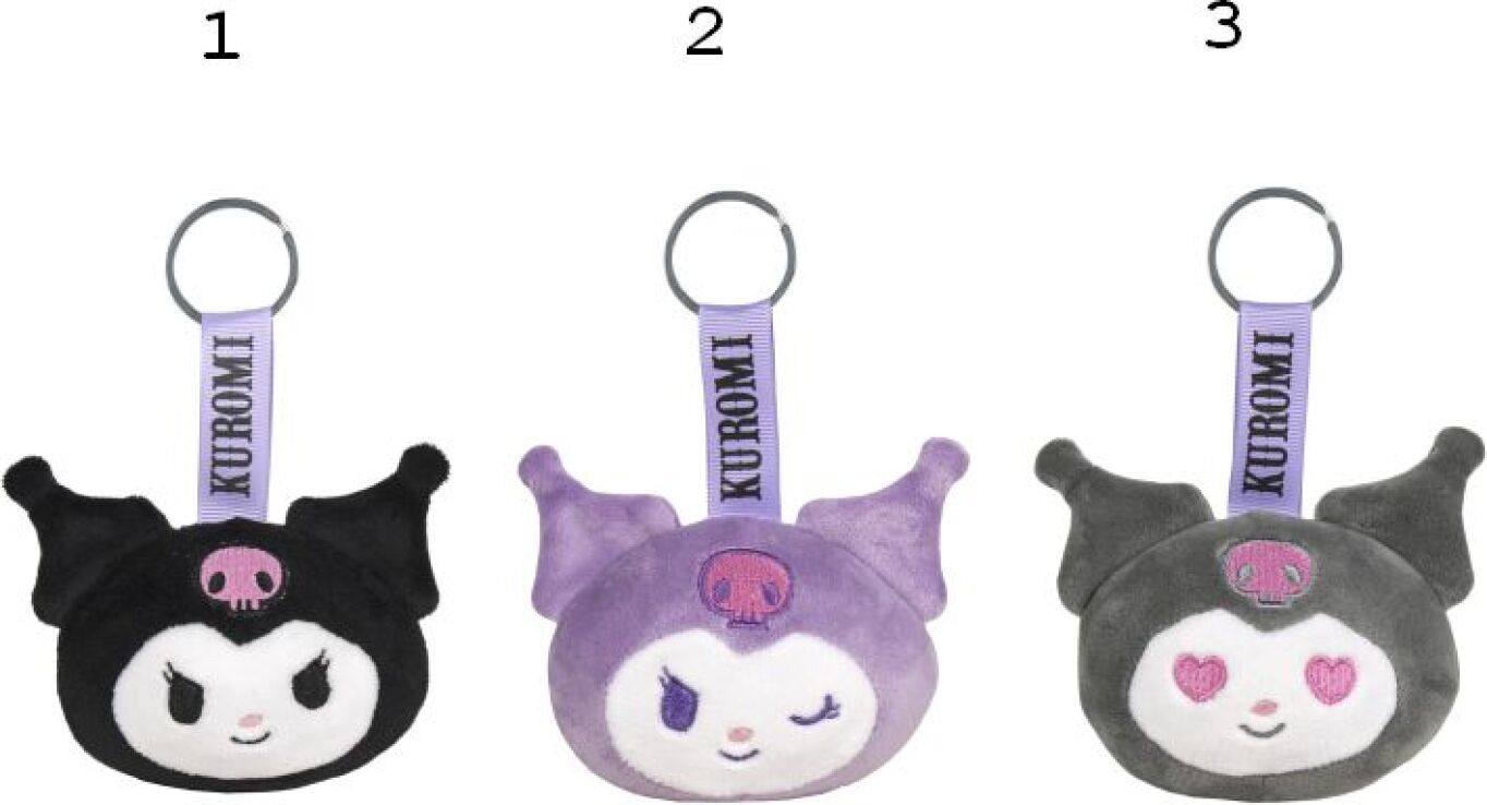 Hello Kitty Kuromi Λούτρινο Μπρελόκ 7cm-3 Σχέδια (760025505) (1)