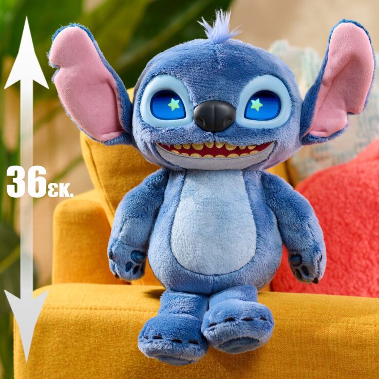Stitch Λούτρινο Με Διαδραστικά Μάτια 36cm (TTC52000) (7)
