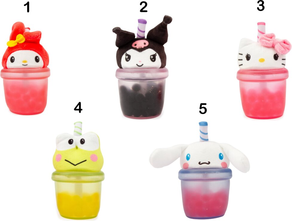 Hello Kitty Λούτρινο Bobapop-5 Σχέδια (HKT09000) (1)