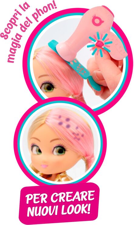 Unique Eyes Κούκλα Wow Hair-3 Σχέδια (MYM08000) (5)