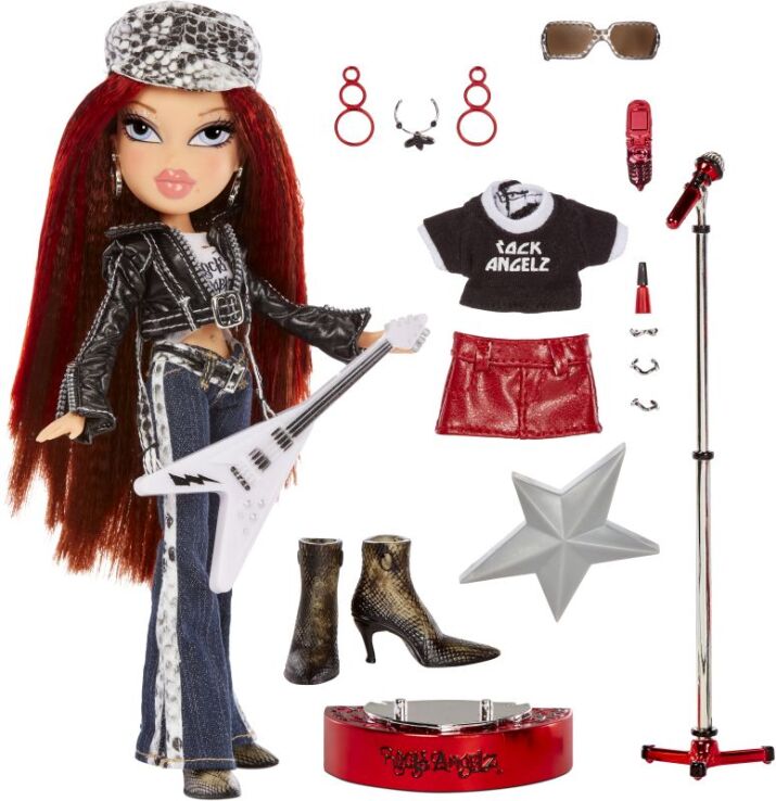 Bratz Κούκλα Rock Angelz-5 Σχέδια (577775 EUC) (4)