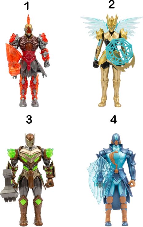 Gormiti Φιγούρα Villain 27cm Με Αξεσουρ Μάχης & Λειτουργίες-4 Σχέδια (GRV07000) (1)