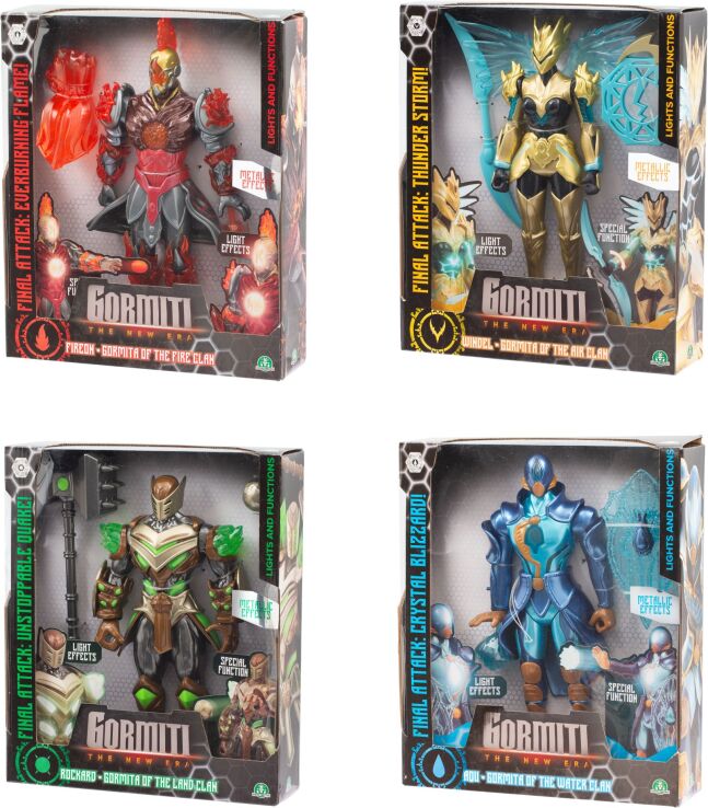 Gormiti Φιγούρα Villain 27cm Με Αξεσουρ Μάχης & Λειτουργίες-4 Σχέδια (GRV07000) (2)