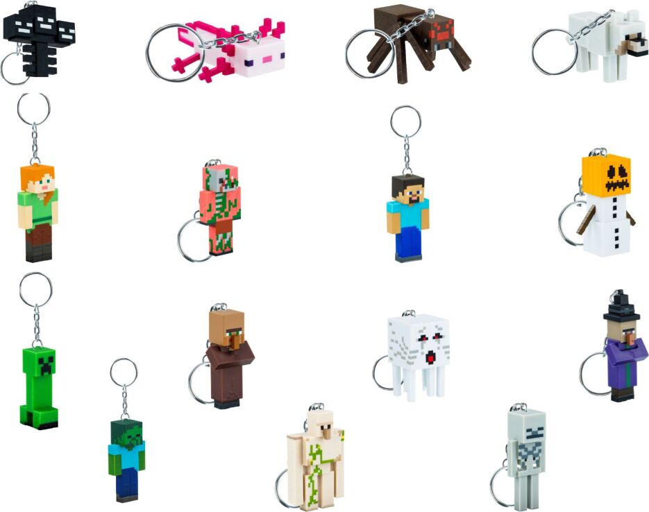 Minecraft Φιγούρα Μπρελόκ Φακελάκι-1Τμχ (MNC11000) (1)