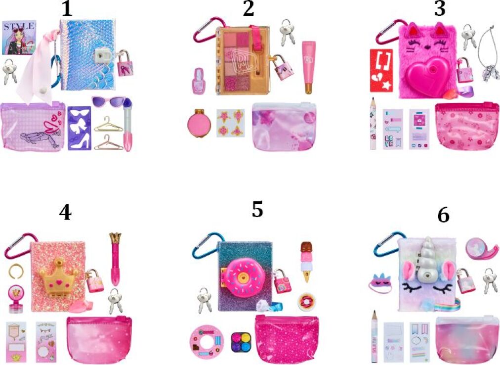 Real Littles Ημερολόγιο-6 Σχέδια (RET08000) (1)