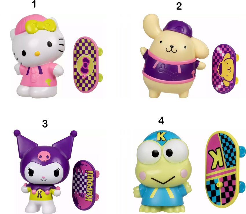 Hello Kitty Φιγούρες Premium Skate 10cm-4 Σχέδια (HKTH9000) (1)