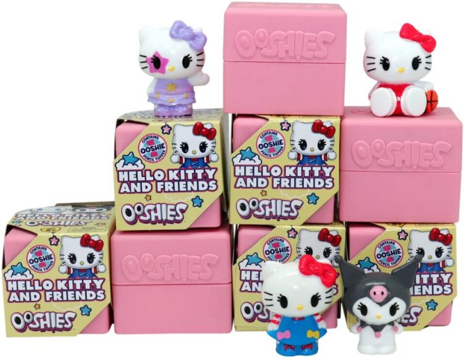 Hello Kitty Φιγούρες Ooshies 5cm-19 Σχέδια-1Τμχ (HHL02000) (2)