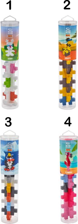 Plus-Plus Τουβλάκια Mix Ζωάκια 15Τμχ-4 Σχέδια (PLS7303) (1)