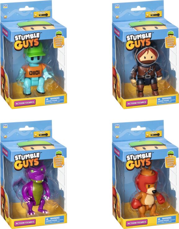 Stumble Guys Φιγούρα Δράσης 11cm S3-4 Σχέδια (TUY12000) (2)