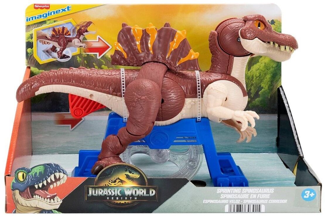 Fisher Price Imaginext-Jurassic World Rebirth Σπινόσαυρος Με Κίνηση (JFR24) (1)