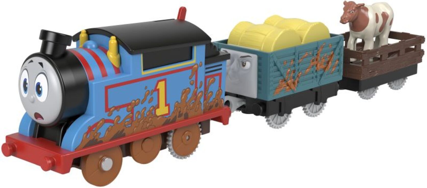 Fisher Price Thomas Trackmaster Μηχανοκίνητα Τρένα Με 2 Βαγόνια-6 Σχέδια (HFX97) (3)