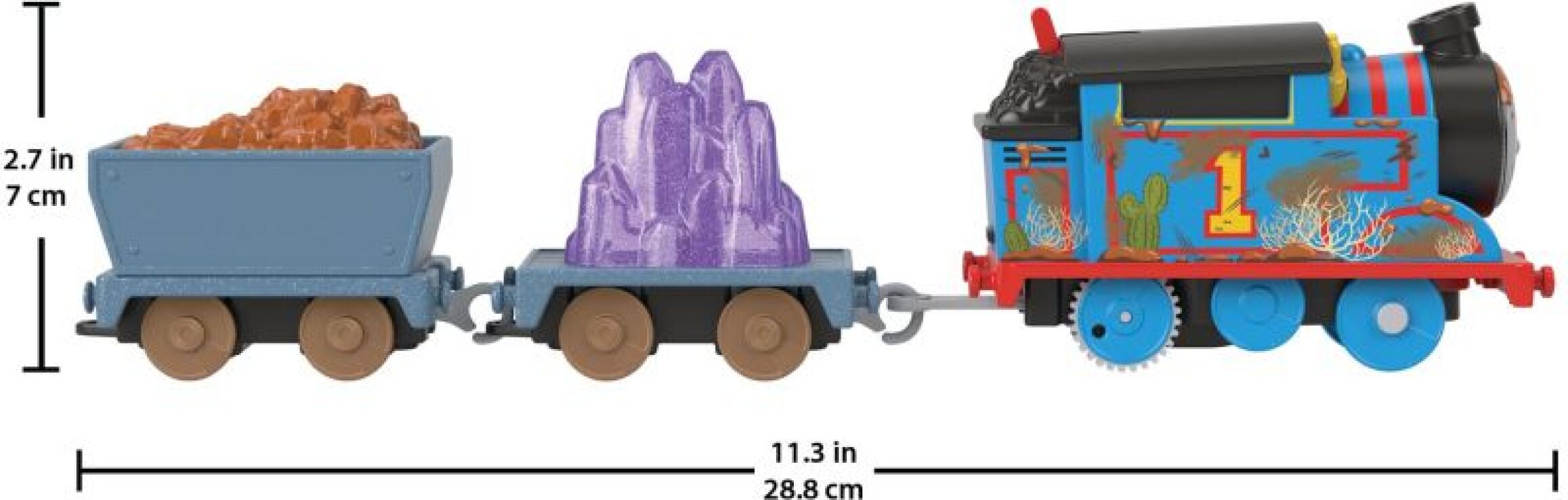 Fisher Price Thomas Trackmaster Μηχανοκίνητα Τρένα Με 2 Βαγόνια-6 Σχέδια (HFX97) (7)