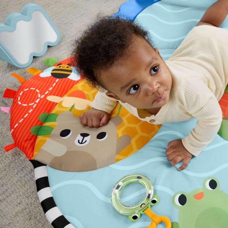 Fisher Price Γυμναστήριο Με Περιστρεφόμενο Λουλούδι 3 Σε 1 (HYR60) (2)