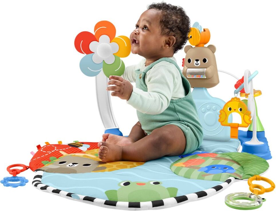 Fisher Price Γυμναστήριο Με Περιστρεφόμενο Λουλούδι 3 Σε 1 (HYR60) (5)
