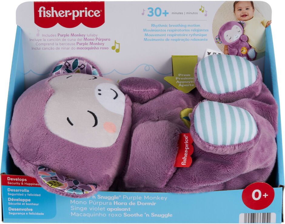 Fisher Price Μαϊμουδάκι Αγκαλιάς Με Κίνηση Αναπνοής & Μουσική (JLH41) (1)