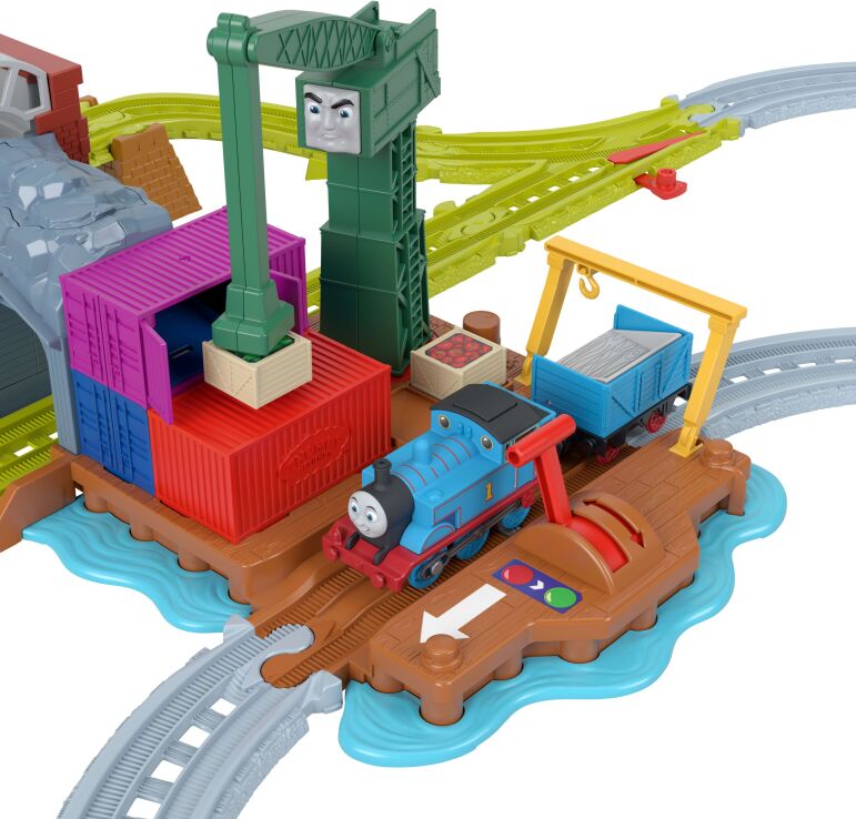 Fisher Price Thomas Το Τρενάκι-Πίστα Με Τον Κράνκι Στις Αποβάθρες (JLL40) (2)