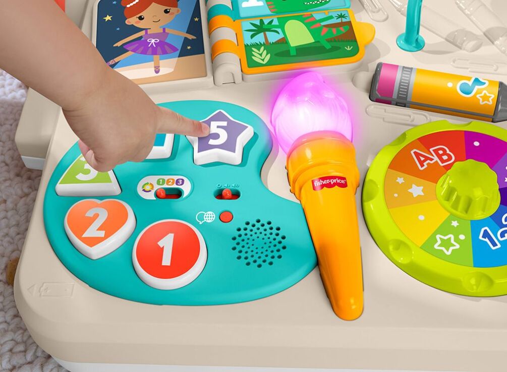 Fisher Price Laugh & Learn Εκπαιδευτικό Τραπέζι-Πίνακας 4 Σε 1 (JLM96) (7)