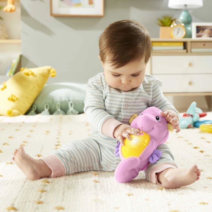 Fisher Price Ιππόκαμπος Φωτεινό Αλογάκι Της Θάλασσας-Ροζ (DGH73) (5)