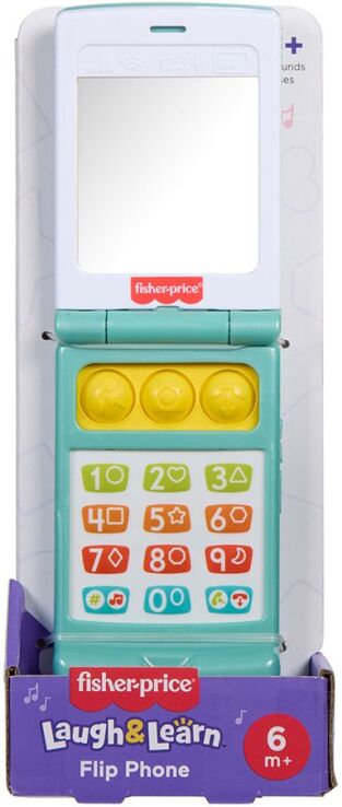 Fisher Price Laugh & Learn Εκπαιδευτικό Κινητό Τηλεφωνάκι Με Πορτάκι (JNJ57) (1)