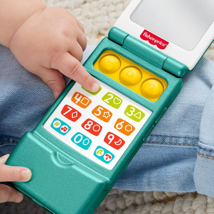 Fisher Price Laugh & Learn Εκπαιδευτικό Κινητό Τηλεφωνάκι Με Πορτάκι (JNJ57) (3)
