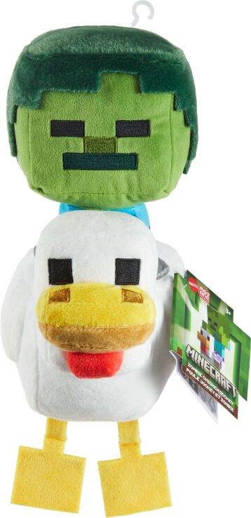 Minecraft Deluxe Λούτρινο Chicken Jockey 20cm (JMY77) (0)