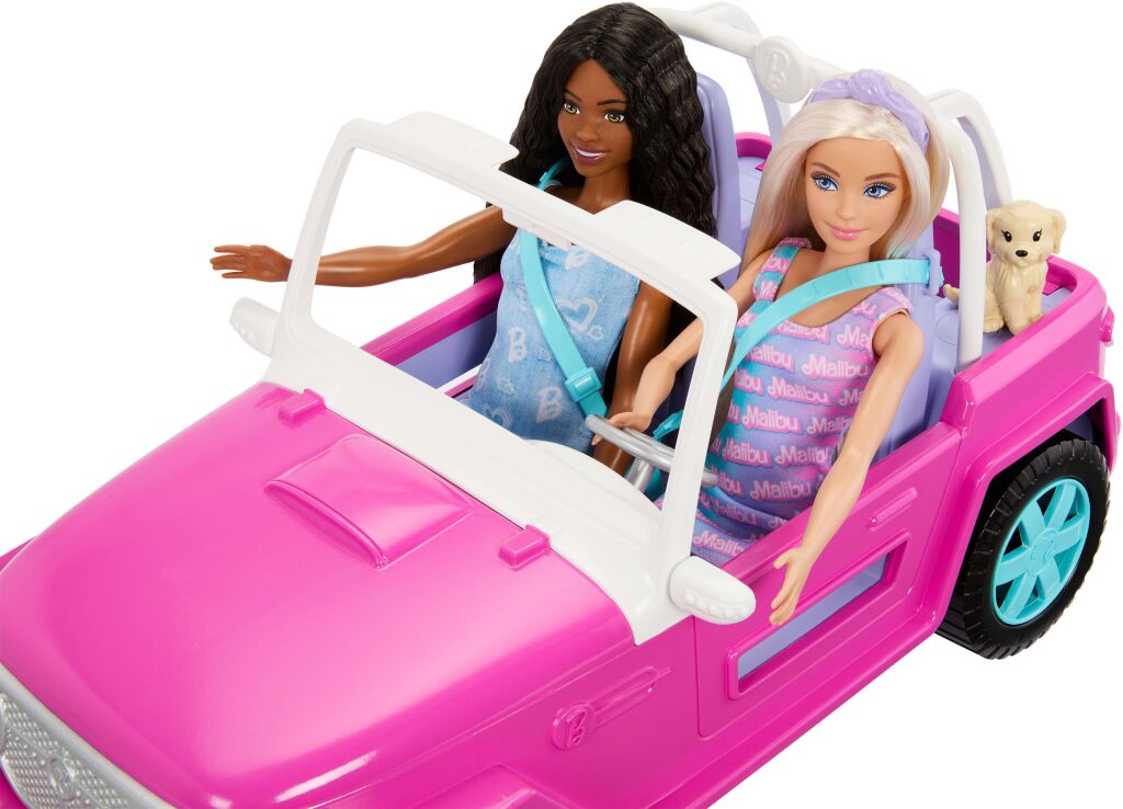 Barbie Σετ 2 Κούκλες & Jeep (JMP80) (4)