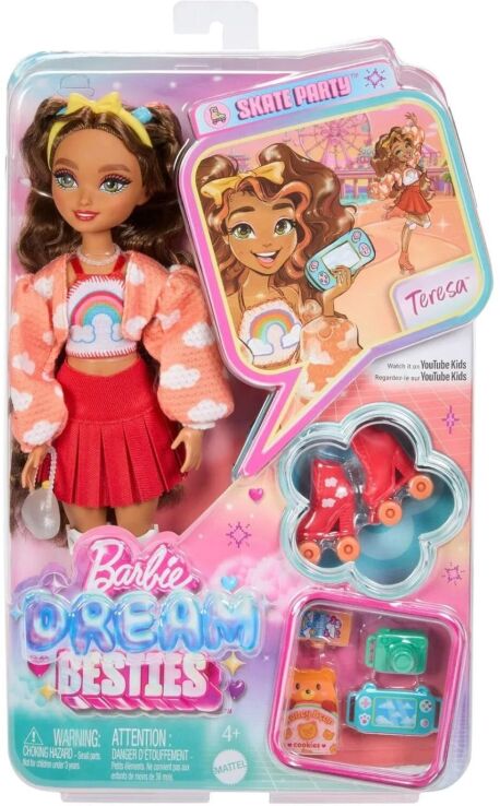 Barbie Dream Besties Roller Skate-Teresa (JFX98) (1)