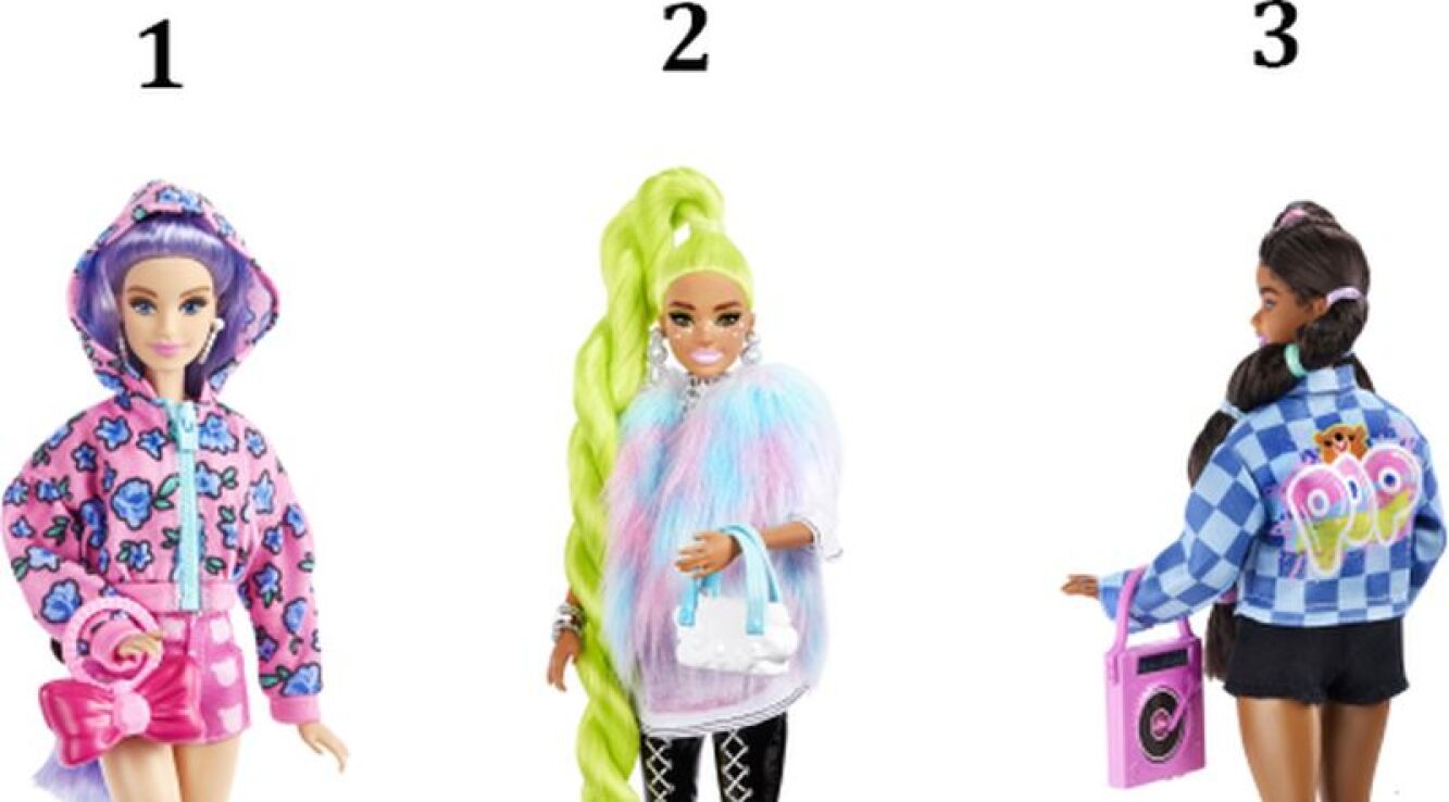 Barbie Extra-Σετ Ζωάκια & Αξεσουάρ-3 Σχέδια (HDJ38) (1)