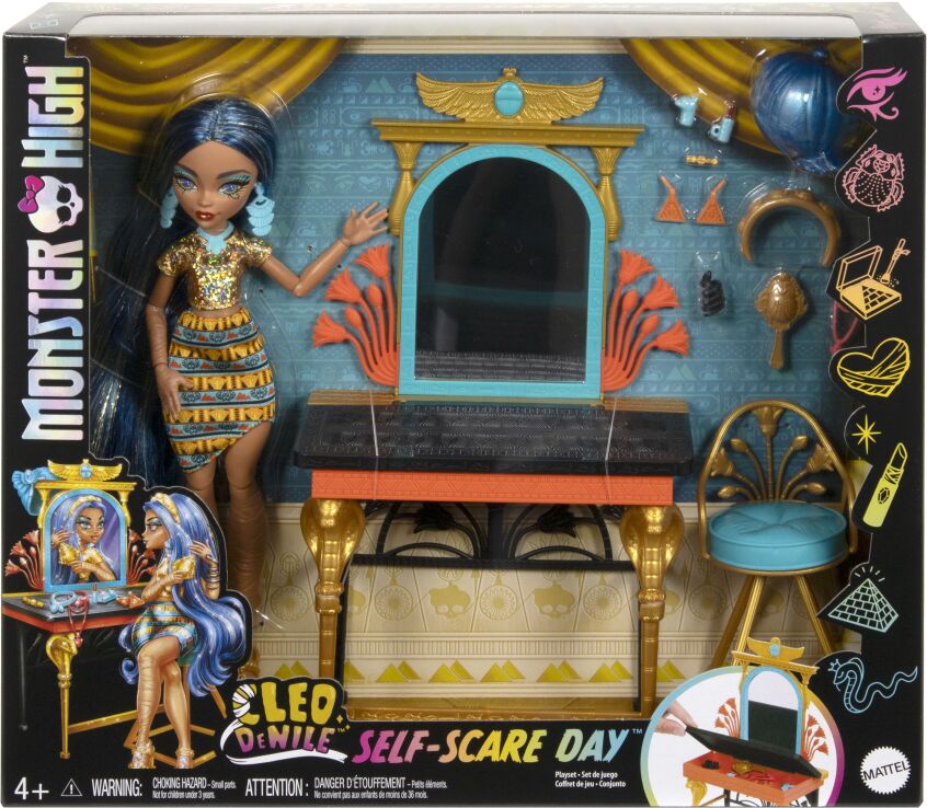 Monster High Cleo De Nile Self-Scare Day Playset (HXH96) (1)
