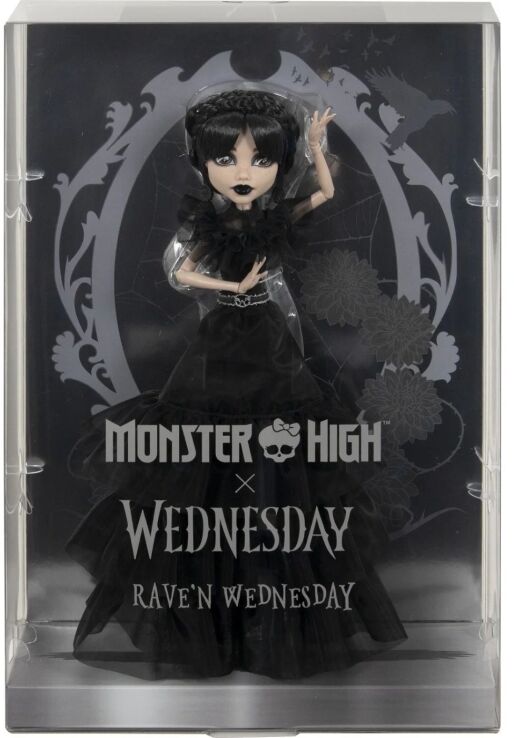 Monster High Wednesday-Wednesday Rave’n Dress (HXJ03) (1)