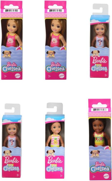 Barbie Chelsea Beach-6 Σχέδια-1Τμχ (GLN73) (1)