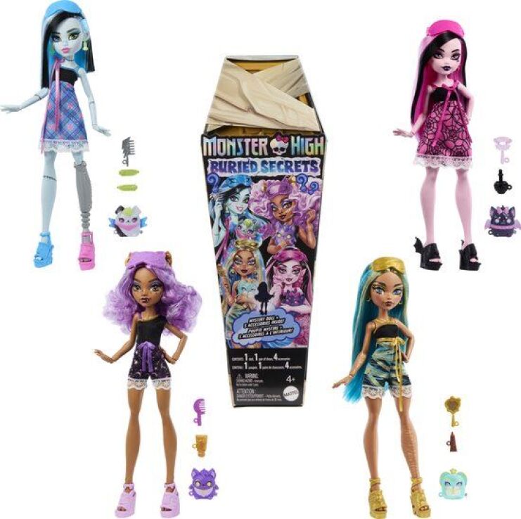 Monster High Buried Secrets-4 Σχέδια-1Τμχ (HYV64) (0)