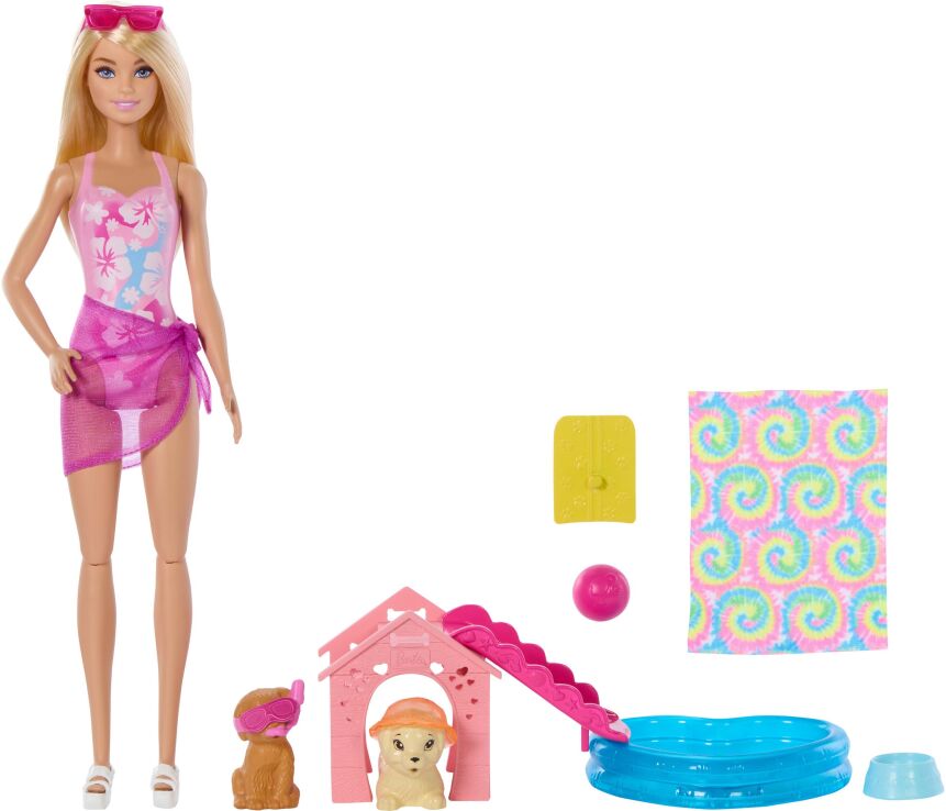 Barbie Pool Party Με Κουταβάκια (JBF35) (0)
