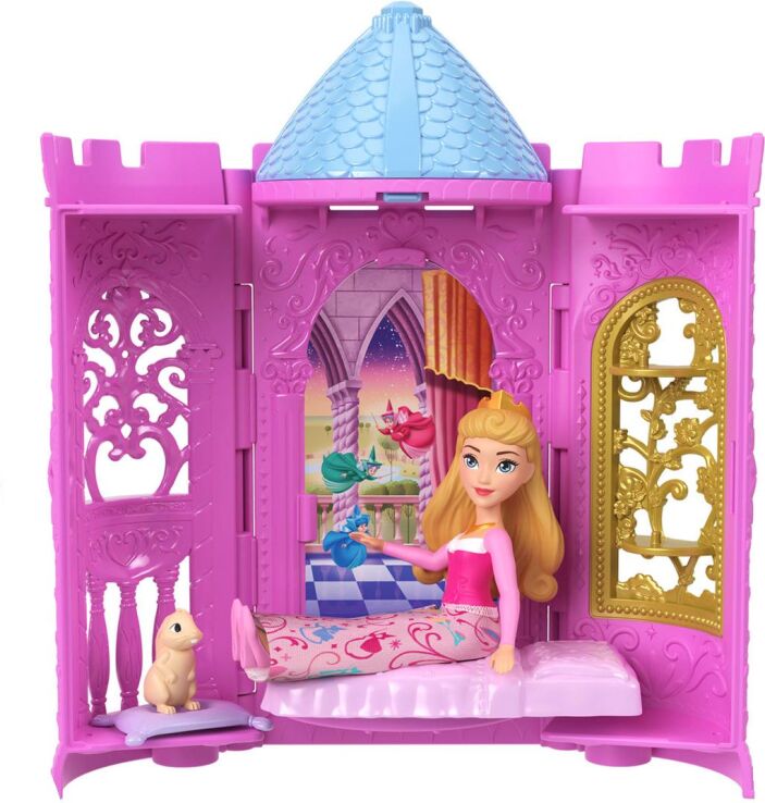 Disney Princess Mini Κούκλες-Παραμυθένιος Πύργος Έκπληξη-6 Σχέδια (JBL46) (3)