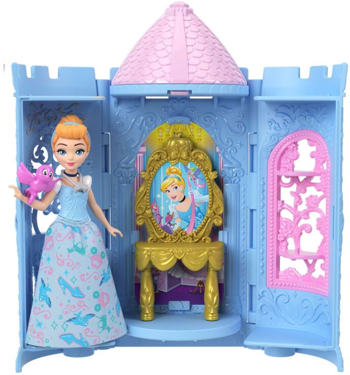 Disney Princess Mini Κούκλες-Παραμυθένιος Πύργος Έκπληξη-6 Σχέδια (JBL46) (7)