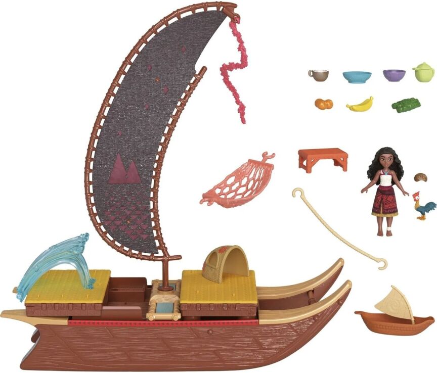 Disney Princess Βαϊάνα-Μίνι Κούκλες Βαϊάνα & Καράβι (JBT78) (0)